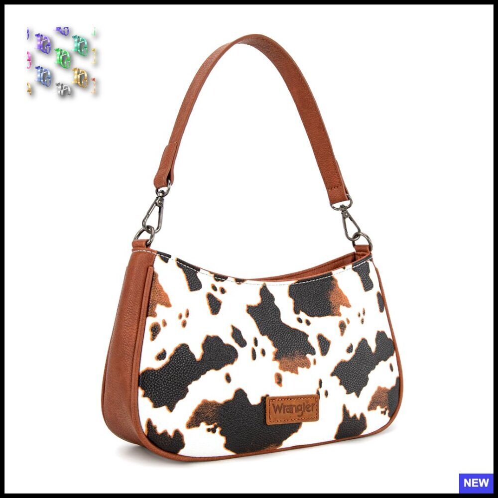 Western Shoulder Bag Hobo Purse Crossbody Detachable Strap Faux Leather